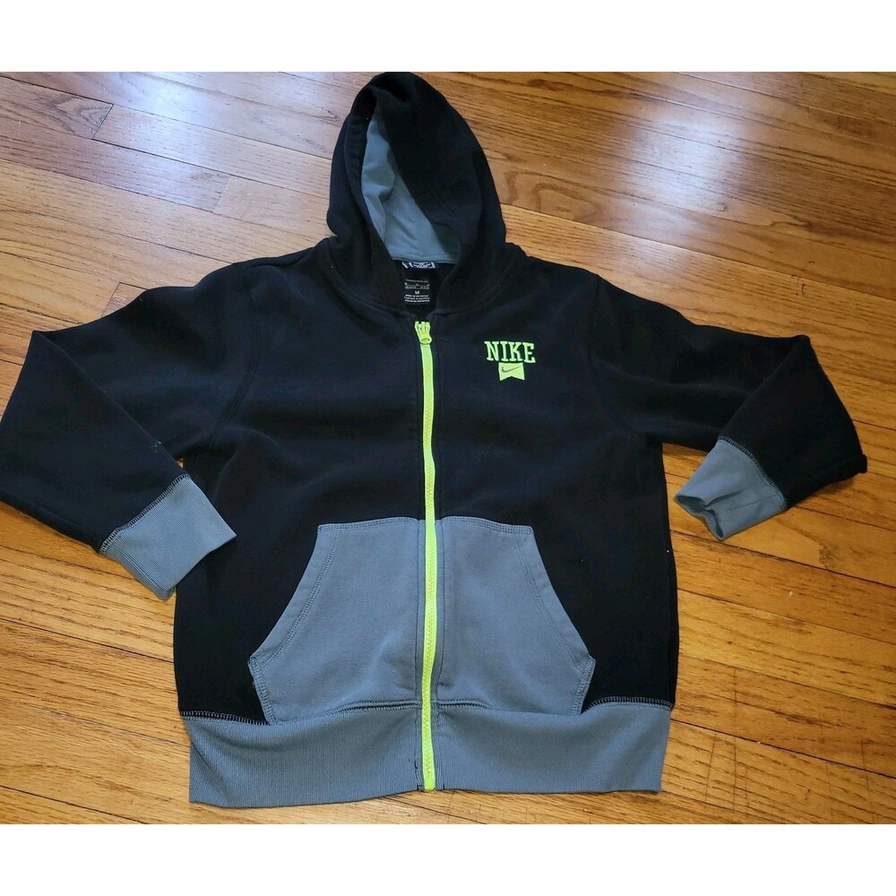 Nike Boys Full Zip Hoodie Sweatshirt - Size Medium Fall Winter Nights 10/12
